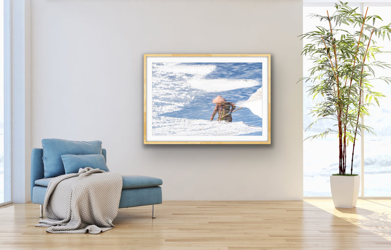 Textures of Life, Salt Field Reflections - Vietnam