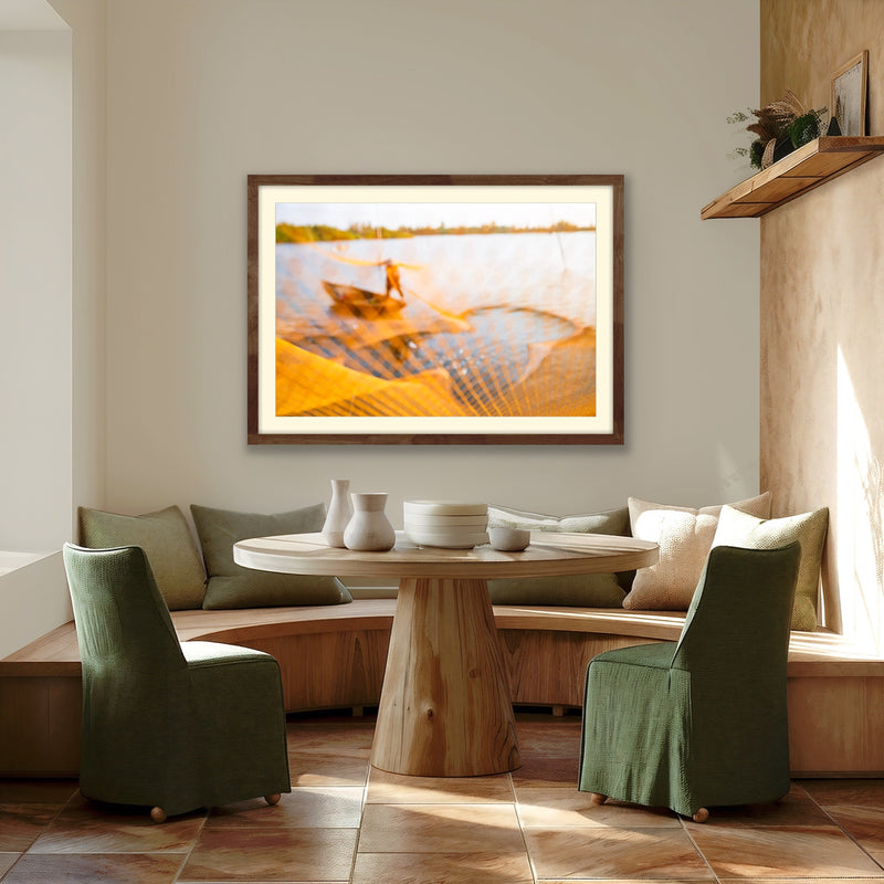 Sunlit Nets, Morning Mirage - Hoi An, Vietnam