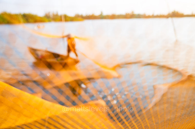 Sunlit Nets, Morning Mirage - Hoi An, Vietnam
