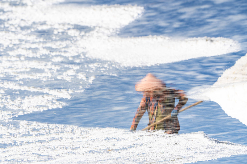 Textures of Life, Salt Field Reflections - Vietnam